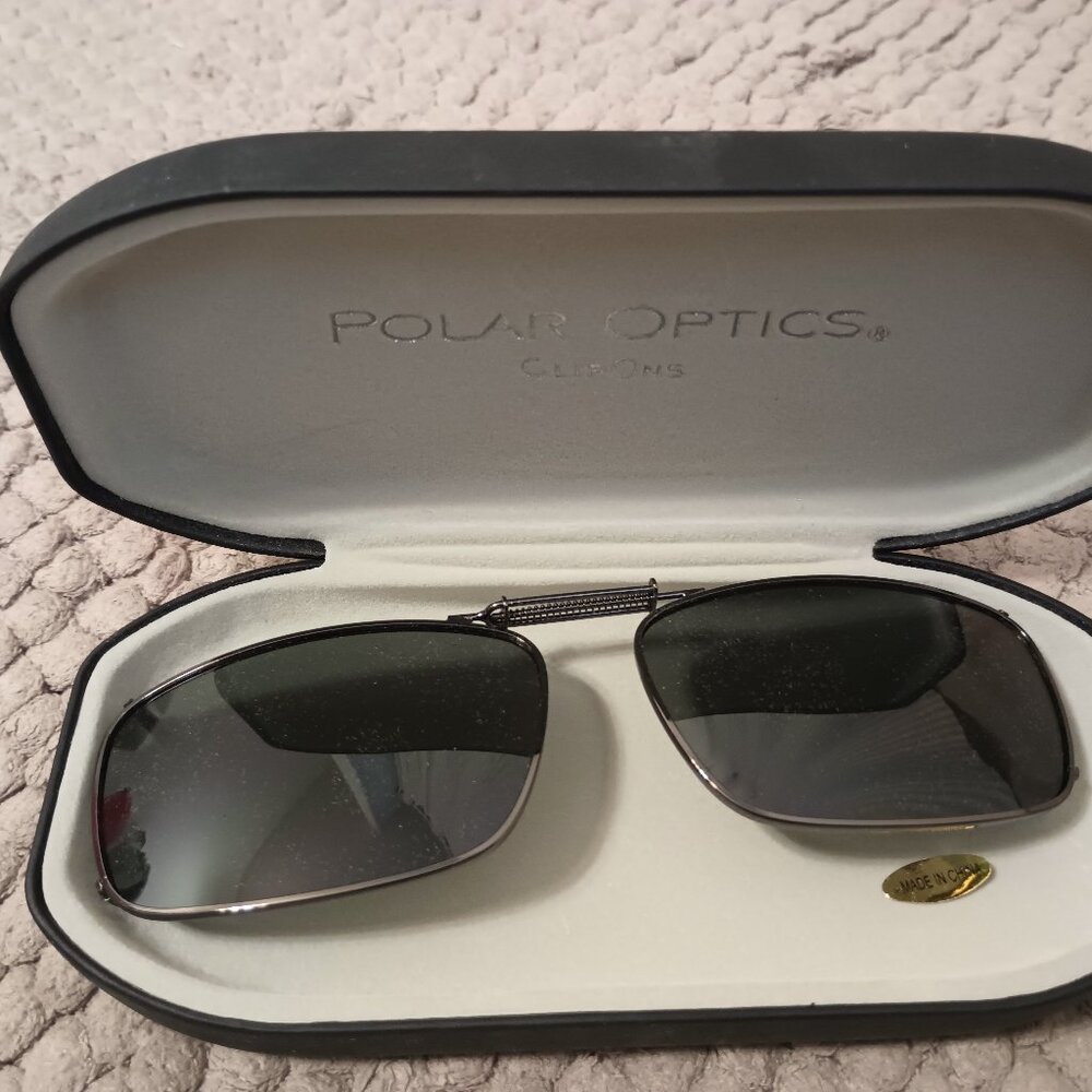 NEW Polar Optics clip on sunglasses